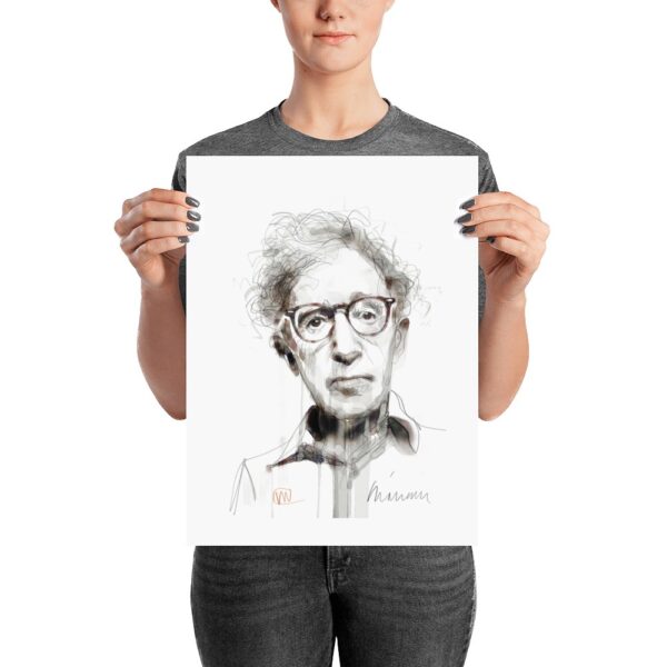 Woody Allen Portrait Poster