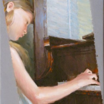 01375 Al piano, 2010 40x50