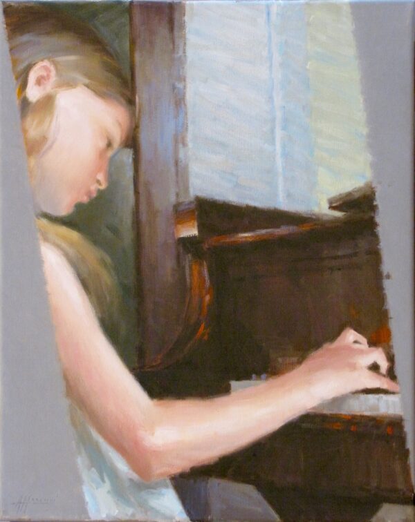 01375 Al piano, 2010 40x50
