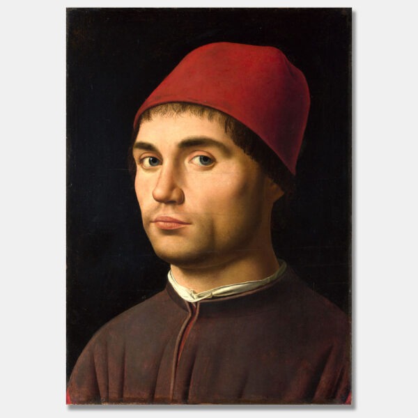 Antonello da Messina – Ritratto con il berretto rosso