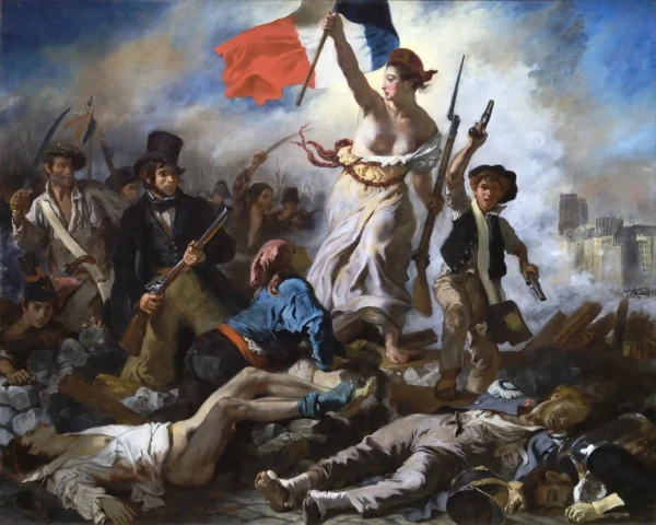 Delacroix Eugène – La libertà guida il popolo