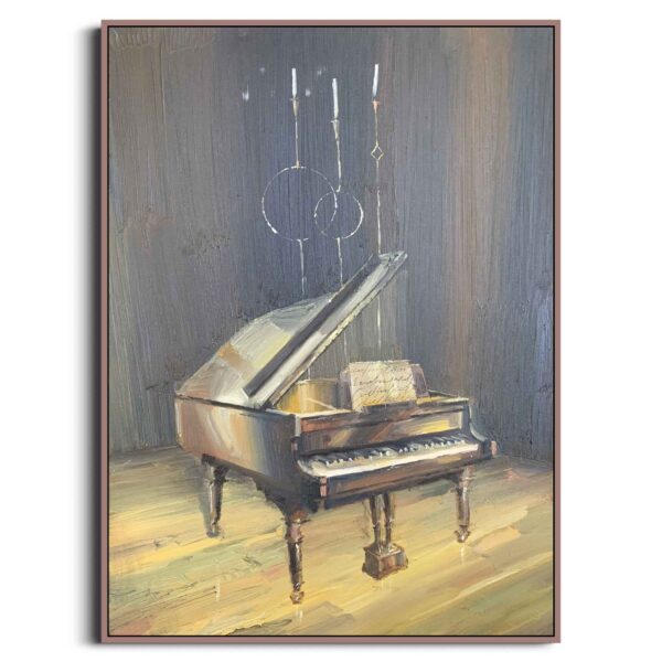 Andrea Mancini, Pianoforte, olio 30x40