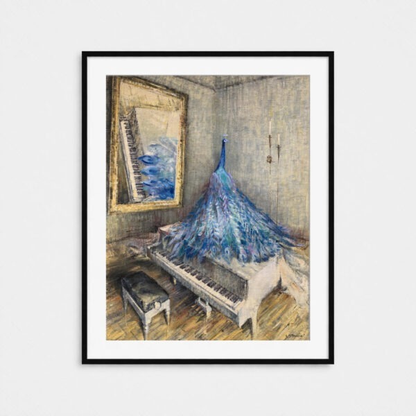 Andrea Mancini, L'invidia, olio, 50x70